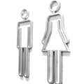 Pikkukuva 2 / 4: WC Symbol 20 cm Acryl (Silver)