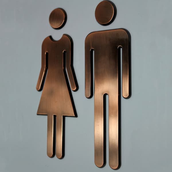 WC Symbol 20 cm (Antique Copper)
