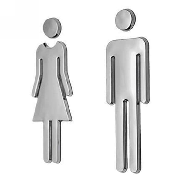 WC Symbol 12 cm (Silver)