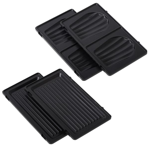 2-i-1-sandwichgrill med aftagelige non-stick-plader
