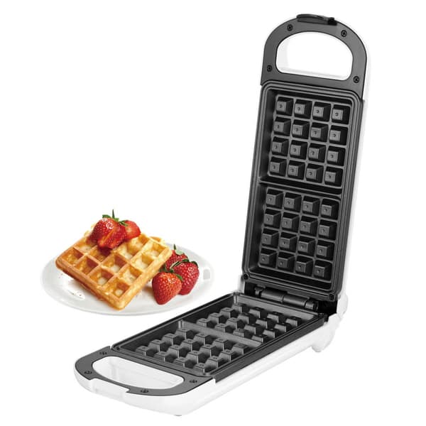 Emerio Belgisk vaffeljern dobbelt med non-stick og reversibel funksjon