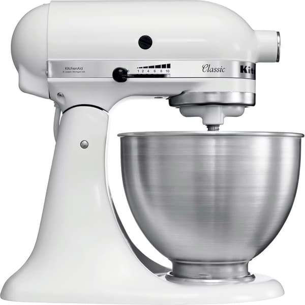 KitchenAid Classic köksmaskin 5K45SSEWH – 4,3 L – 275 W – 10 hastigheter