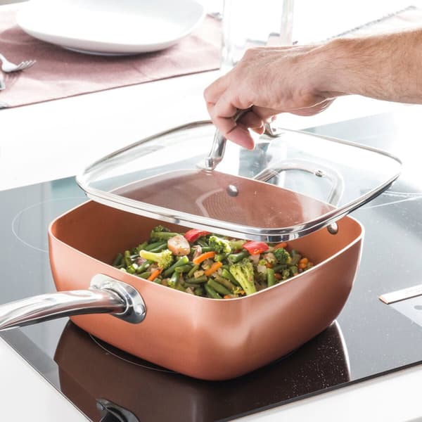 Multifunktionspanna 5 i 1 Copper Coppans InnovaGoods 4 Delar