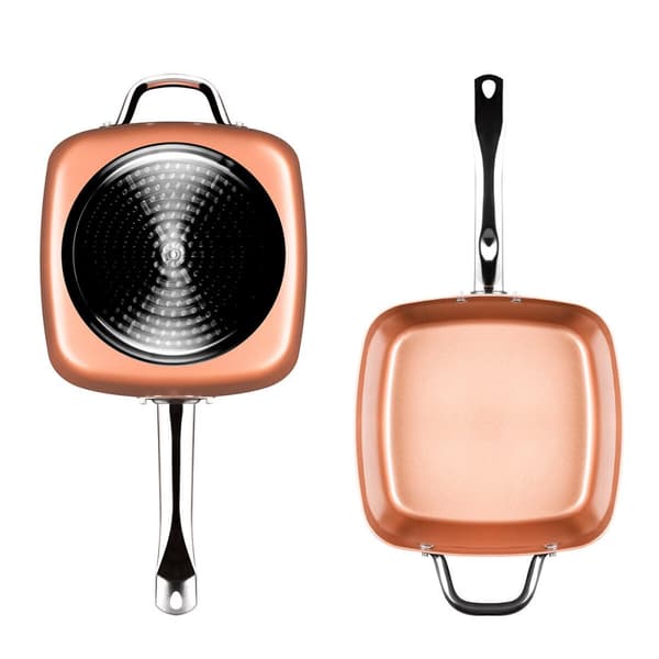 Multifunktionspanna 5 i 1 Copper Coppans InnovaGoods 4 Delar