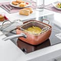 Miniatyrbild 1 av 8: Multifunktionspanna 5 i 1 Copper Coppans InnovaGoods 4 Delar