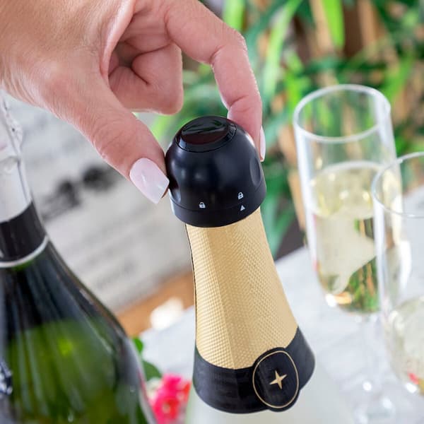 Uppsättning av champagneproppar Fizzave InnovaGoods Förpackning med 2 masker