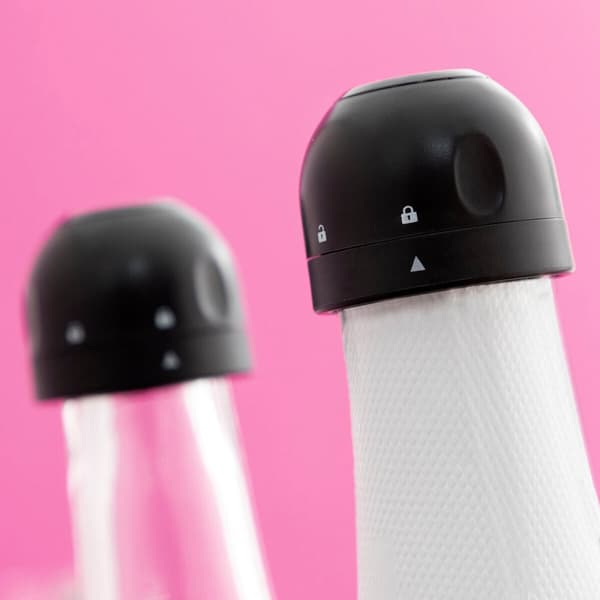 Uppsättning av champagneproppar Fizzave InnovaGoods Förpackning med 2 masker