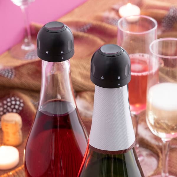 Uppsättning av champagneproppar Fizzave InnovaGoods Förpackning med 2 masker