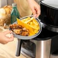 Miniatyrbild 2 av 10: Fällbar silikonkorg för fritös Fliynner InnovaGoods