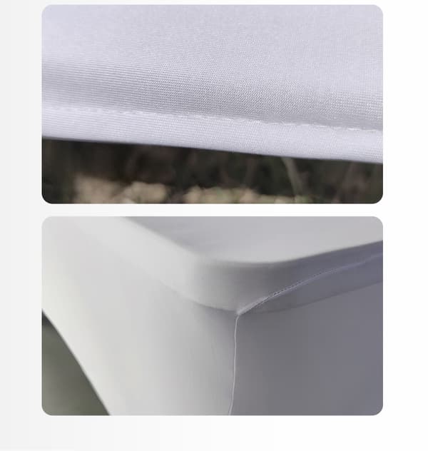 ELASTISK DUG TIL CATERINGBORD 240 cm HVID