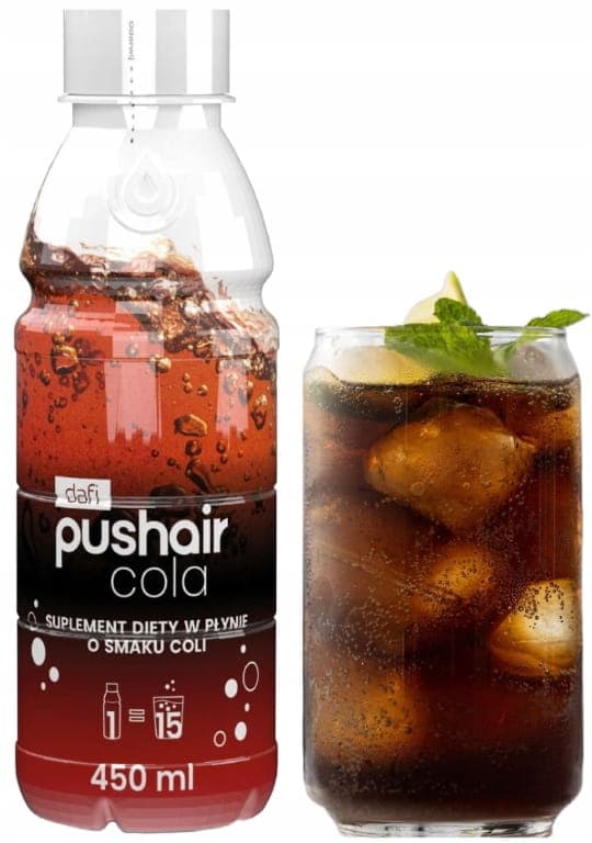 Kosttilskud med cola-smag 450 ml sirup til DAFI Pushair-mætningspumpe