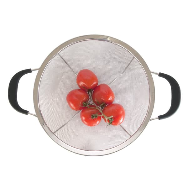 BergHOFF 19 cm pyre siivil - ruostumatonta terst hienolla verkolla, ristihitsatut jalat ja TPR-kahvat.