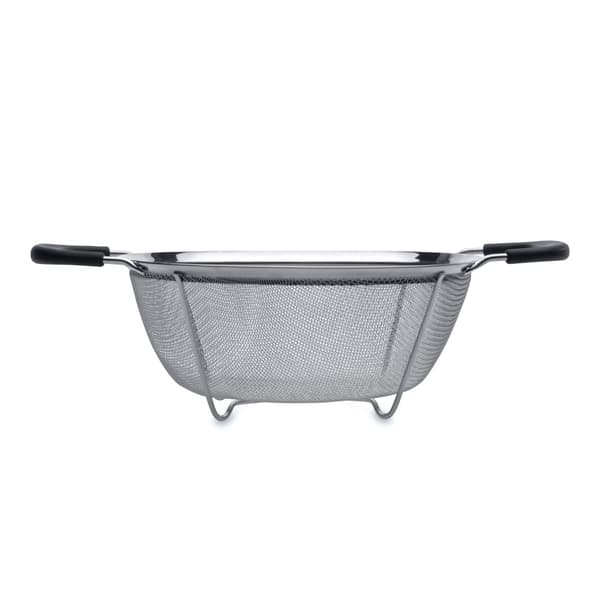 BergHOFF 19 cm pyre siivil - ruostumatonta terst hienolla verkolla, ristihitsatut jalat ja TPR-kahvat.