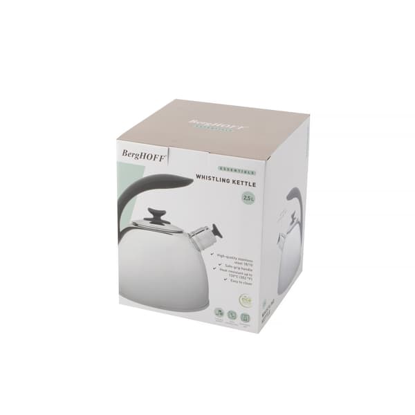 BergHOFF Fljtekedel Lucia 2,5L - Rustfrit Stl med Soft-Touch Hndtag til Alle Komfurer