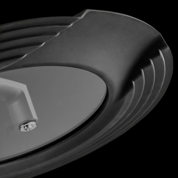 BergHOFF 3-delt stegepandest - Non-stick Uqonic Downdraft pander med universalt silikoneglaslg