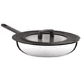 Miniatyrbillede 7 af 8: BergHOFF 3-delt stegepandest - Non-stick Uqonic Downdraft pander med universalt silikoneglaslg