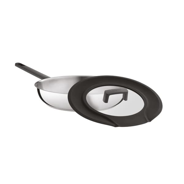 BergHOFF 3-delt stegepandest - Non-stick Uqonic Downdraft pander med universalt silikoneglaslg