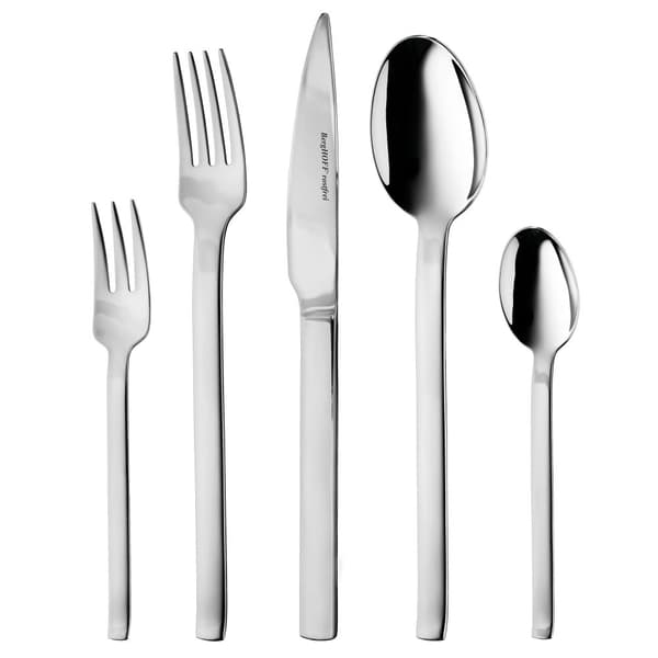 BergHOFF 30-delars bestickset - Essence Designer rostfritt stlbestick med elegant rektangulr design
