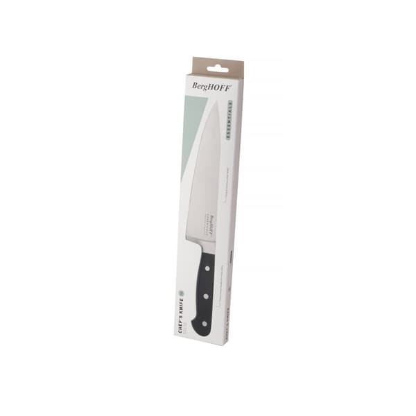 BergHOFF 20 cm kokkekniv - Solid Series smedet rustfrit stl med fuldtangskaft