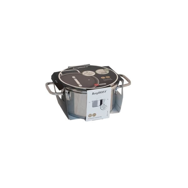 BergHOFF 18 cm Gryde med Lg - Helix Rustfrit Stl med Dampventillg og Satin Finish