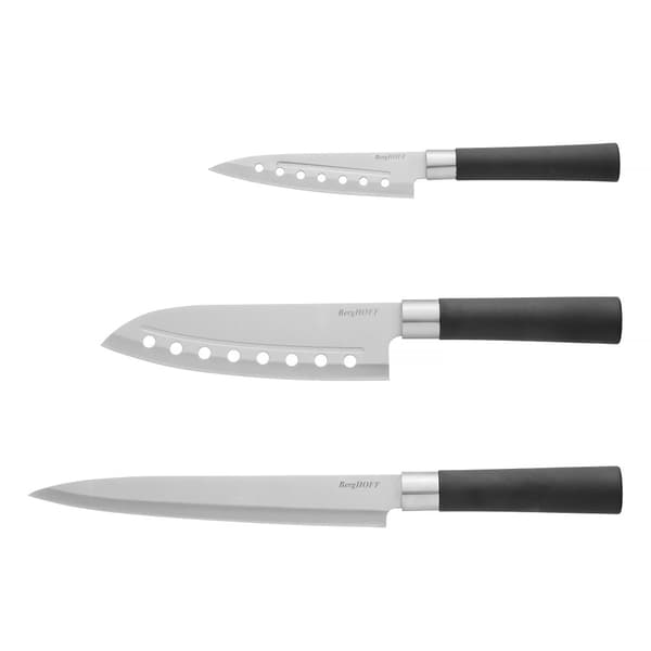 BergHOFF 3-delars knivset - Codon-serien med trancher- och santokuknivar fr smidig, non-stick skrning.