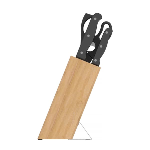 BergHOFF 7-delt knivst - Pica-serien med bambusblok og hndslebet rustfrit stlblade