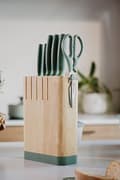 Miniatyrbillede 9 af 10: BergHOFF 6-delt knivst med blok - Forest-serien med indbygget skrper & blde greb