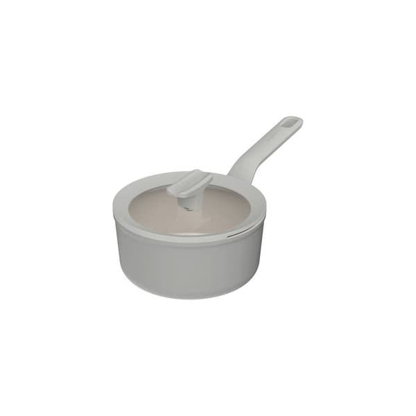 BergHOFF 18 cm Kastrull med Lock - Balance Moonmist med Glaslock, Skedstd & Non-Stick Belggning