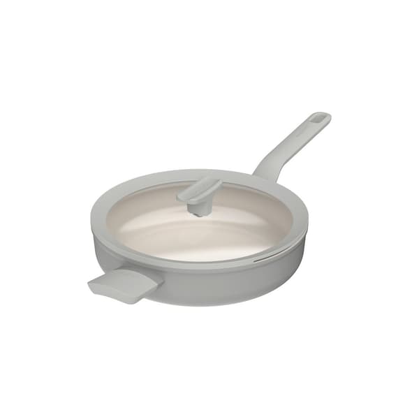 BergHOFF 26 cm Sautpanna med lock - Balance Moonmist med glaslock och keramisk non-stick, induktionssker