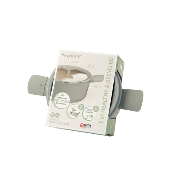 BergHOFF 24 cm Gryde med Lg - Balance Moonmist med Si-Lg & Sund Keramisk Belgning