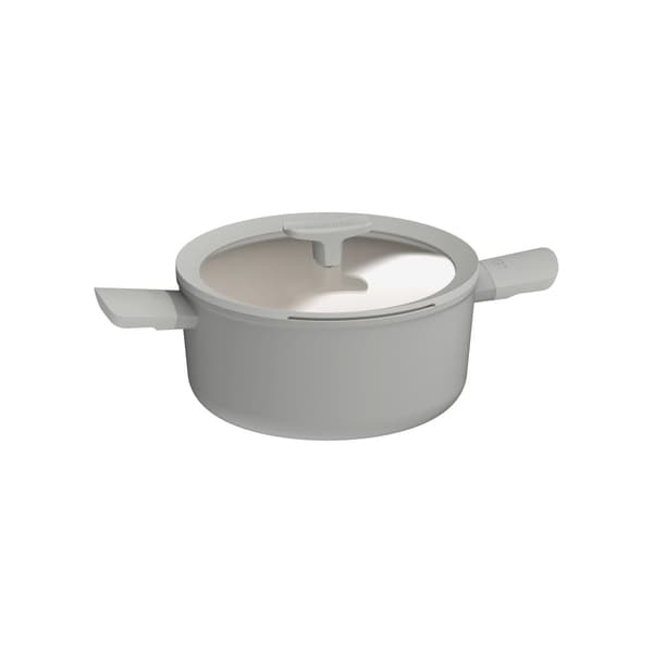 BergHOFF 24 cm Gryta med Lock - Balance Moonmist med Sil-lock och Hlsosam Keramisk Belggning