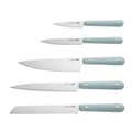 Miniatyrbillede 1 af 2: BergHOFF 5-delt knivst - Glints Slate komplet knivst med blde grebshndtag