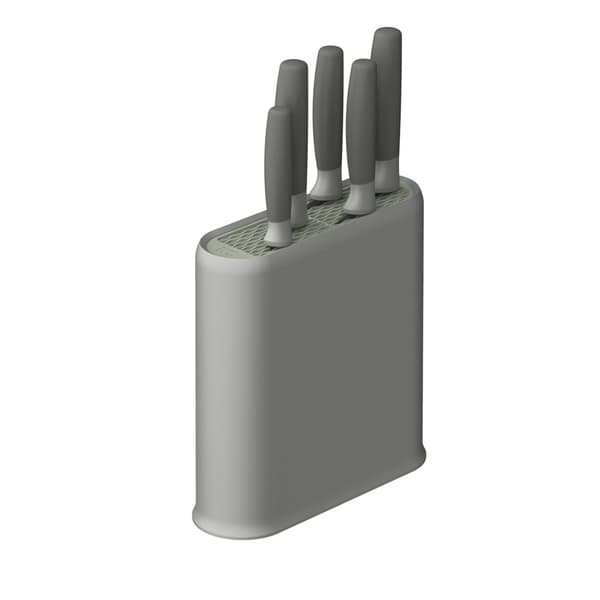 BergHOFF 6-delars knivblockset - Balance-serien med tervunnen plast och tvfrgad insats