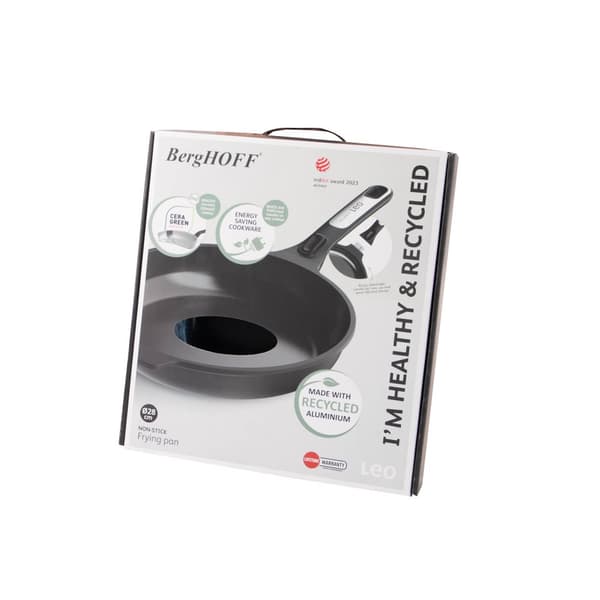 BergHOFF 28 cm Stegepande - Phantom-serien Genanvendt Aluminium med Nem Madfrigivelse & Aftageligt Hndtag