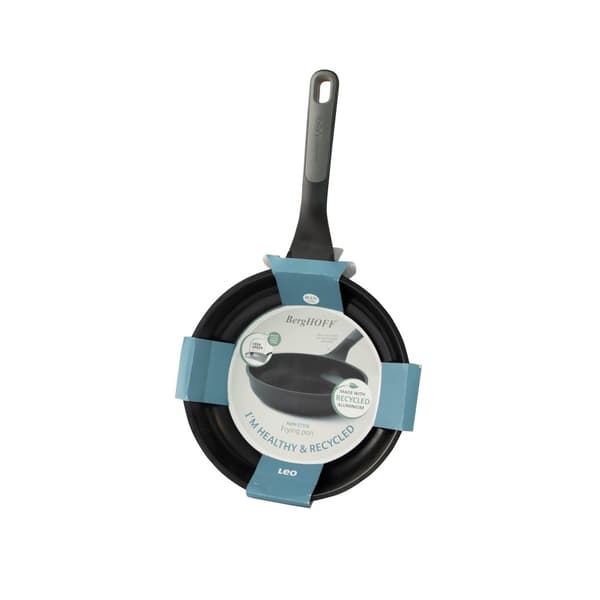 BergHOFF 24 cm Stegepande - Stone+ Serie Non-Stick Eco Pande med Stbt Aluminiumskrop & Downdraft Sikker