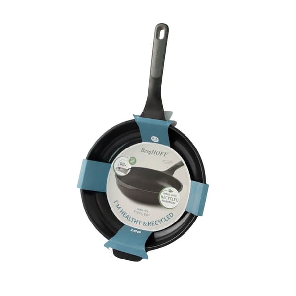 BergHOFF 28 cm Stegepande - Stone+ Serien Keramisk Belgning, Induktionssikker og Soft-Touch Hndtag