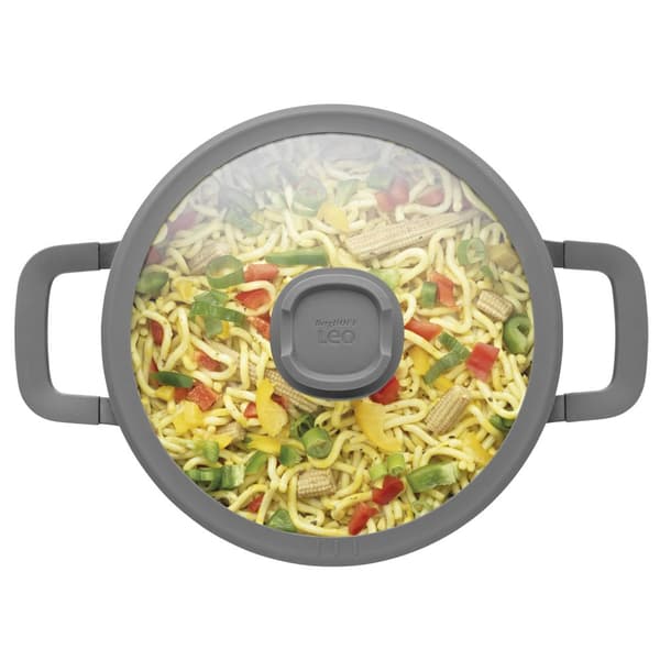BergHOFF 24 cm x 14 cm Hj Gryde - Stone+ Serien med Glaslg & Miljvenlig Non-Stick Belgning
