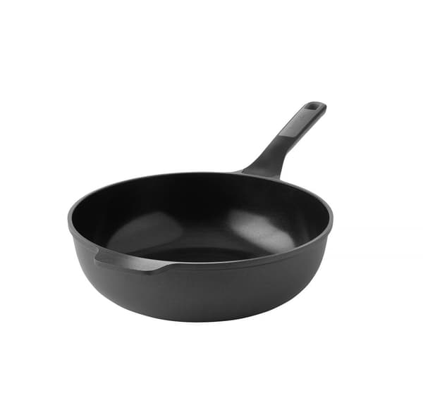 BergHOFF 30 cm wok - Stone+ -sarjan valualumiinia CeraGreen-pinnoitteella ja pehmell kahvalla