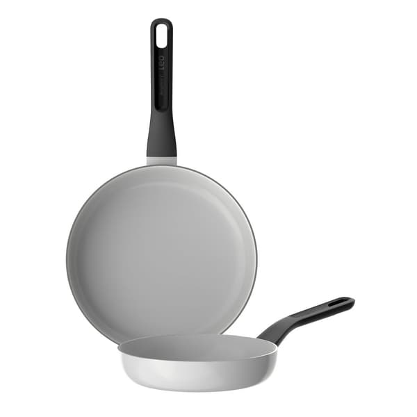 BergHOFF 2-delars stekpanneset - Uqonic Downdraft-serien (20/24 cm) med ekologisk non-stick-belggning