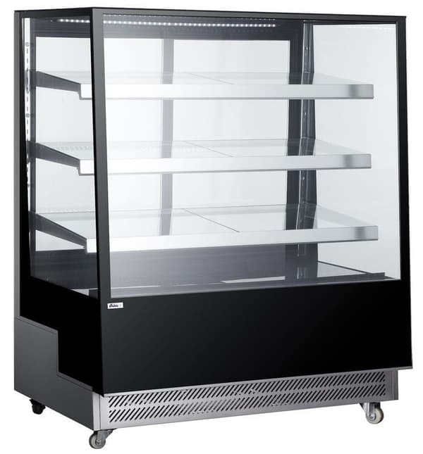 Hendi 3-hyllors kyl- och frysdisk 650L, svart, LED, 1200x833x1460mm