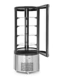 Miniatyrbild 2 av 2: Rund kylvitrin Hendi 360L ⌀680x(H)1755mm LED, R290