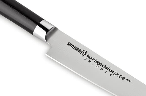 Samura MO-V 6,0" Yleisveitsi - Ensiluokkainen japanilainen teräskeittiöveitsi tarkkaan leikkaamiseen ja monipuoliseen ruoanvalmistukseen