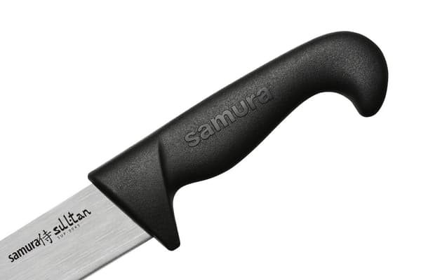 Samura SULTAN PRO 8.4" Viipalointiveitsi mustalla kahvalla - Tarkkuus japanilaisesta teräksestä valmistettu keittiötyökalu ammattikokeille ja kotikoke