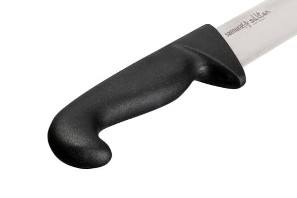 Samura SULTAN PRO 6.5" japanilaisesta teräksestä valmistettu kokkiveitsi mustalla kahvalla - Tarkkuuskeittiövälineet ammatti- ja kotikokeille