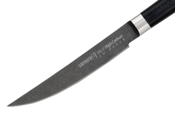 Samura MO-V Stonewash 4.7" Pihviveitsi - Ensiluokkainen japanilainen teräskeittiöväline vaivattomaan leikkaamiseen ja tarkkuuteen kulinaarisissa sovel