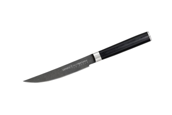 Samura MO-V Stonewash 4.7" Pihviveitsi - Ensiluokkainen japanilainen teräskeittiöväline vaivattomaan leikkaamiseen ja tarkkuuteen kulinaarisissa sovel