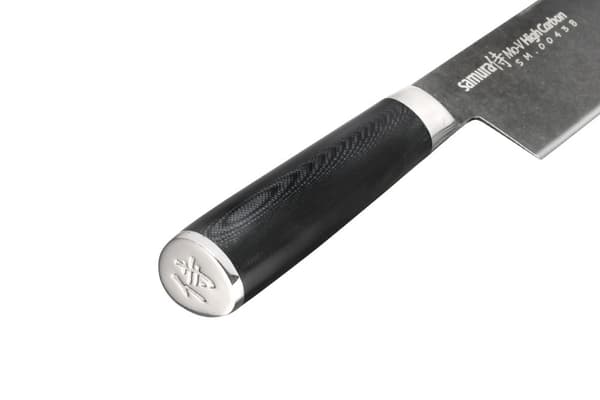 Samura MO-V Stonewashed Nakiri Kniv - 6,6 tommer (167mm) | Premium Japansk Stål Kokkekniv til Præcis Grøntsagsskæring