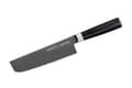 Pikkukuva 1 / 6: Samura MO-V Stonewashed Nakiri Veitsi - 6,6 tuumaa (167mm) | Premium Japanilainen Teräs Kokin Veitsi Tarkkaan Vihannesten Leikkaamiseen