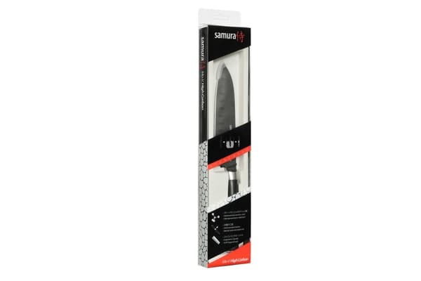 Samura MO-V Stonewash Santoku -veitsi 5.4" - Ensiluokkainen japanilainen teräskeittiöveitsi tarkkaan leikkaamiseen ja parannettuun kulinaariseen suori