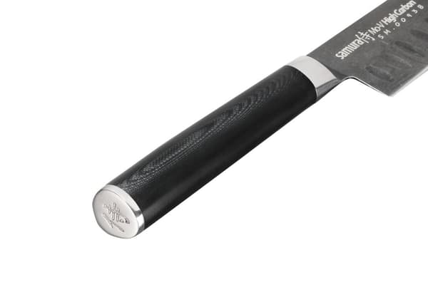 Samura MO-V Stonewash Santoku -veitsi 5.4" - Ensiluokkainen japanilainen teräskeittiöveitsi tarkkaan leikkaamiseen ja parannettuun kulinaariseen suori